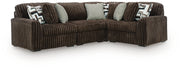 Midnight-Madness Sectional - Chocolate