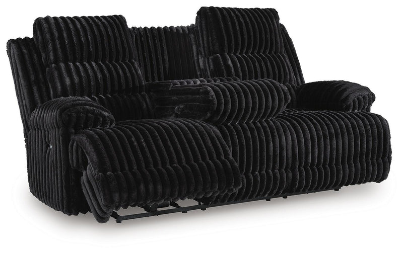 Rhine Falls Power Reclining Sofa with Drop Down Table